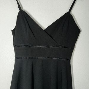 Jun &‎ Ivy Fit & Flare Mini Dress Blue Medium Cocktail Party Francesca's NWT